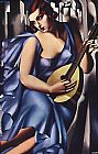 Famous Blue Paintings - The Musician in Blue